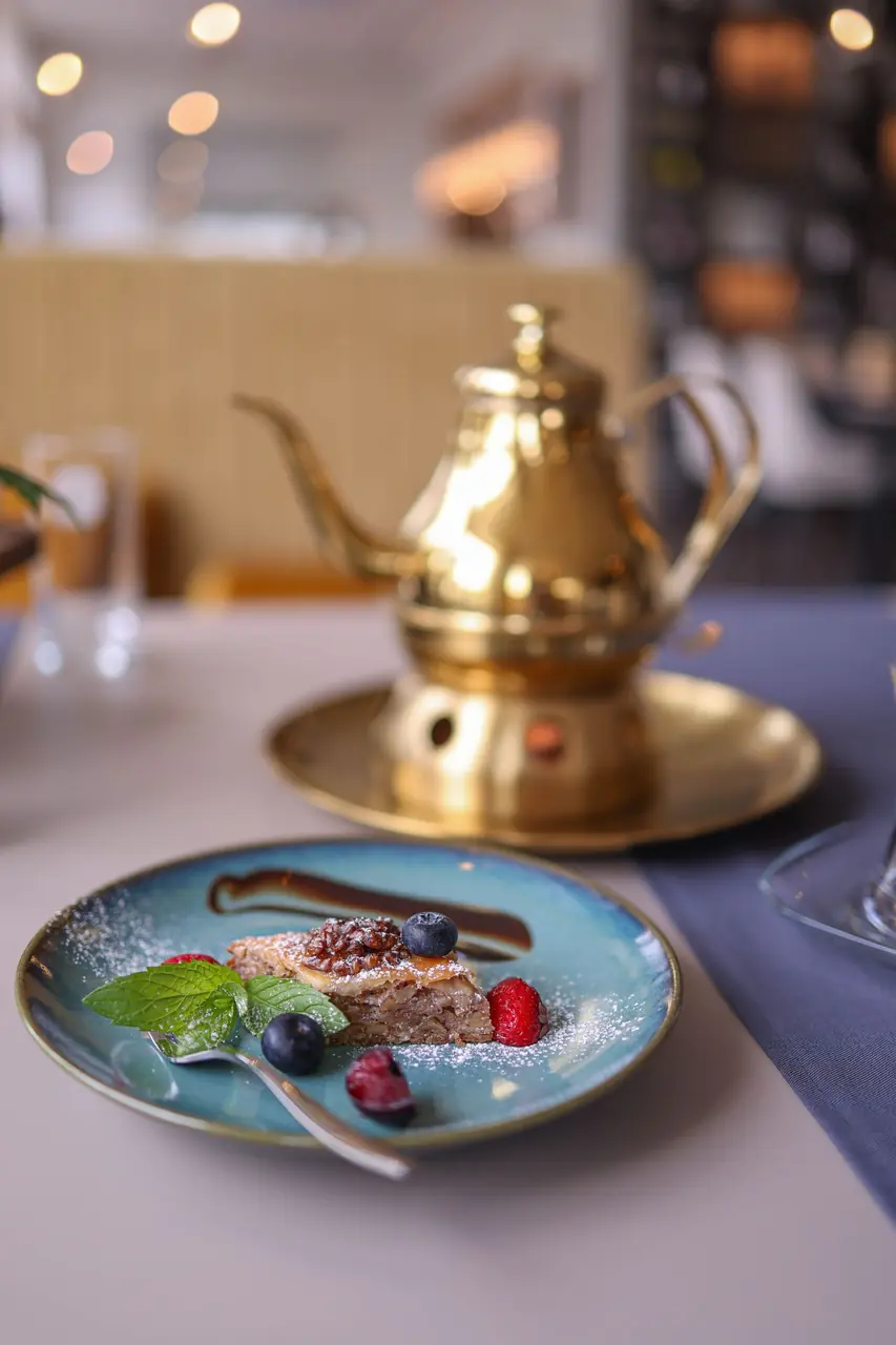 Elegante Tea Lounge Atmosphäre